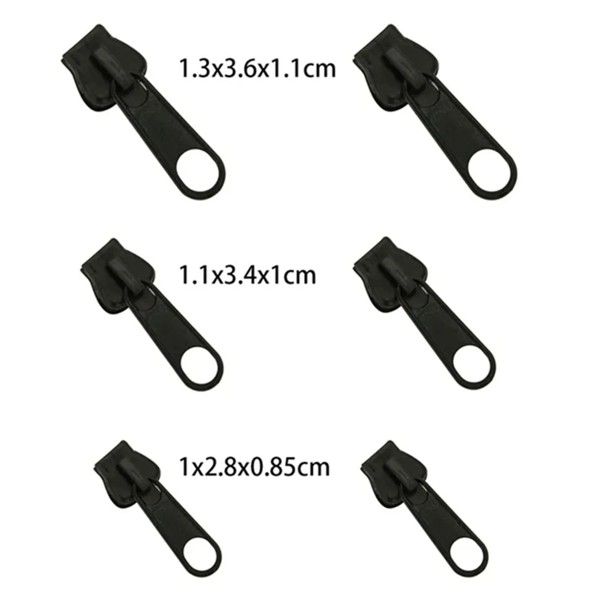 6 Stuks Instant Rits Universele Instant Fix Reparatie Kit Vervanging Ritssluiting Tanden Multifunctionele Kleding Vervanging Rits