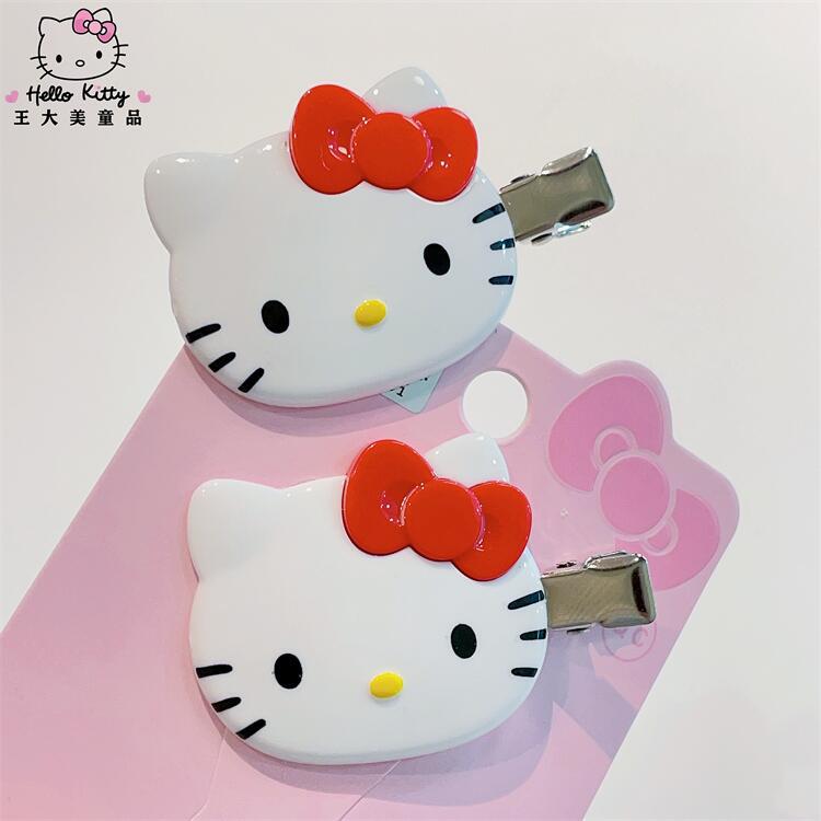 Sanrio Hello Kitty Front Haarspeld Pony Clip Geïmporteerd uit Japan Stripfiguren Hoofdtooi Accessoire voor Meisjes Verjaardagscadeau