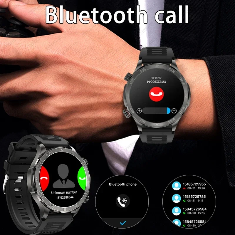 Huawei-男性用Bluetooth通話付きスマートウォッチ,Amoled HDディスプレイ付きスマートウォッチ,心拍数モニタリング付き防水デバイス,NFC, IP68,GPS,スポーツ,2022
