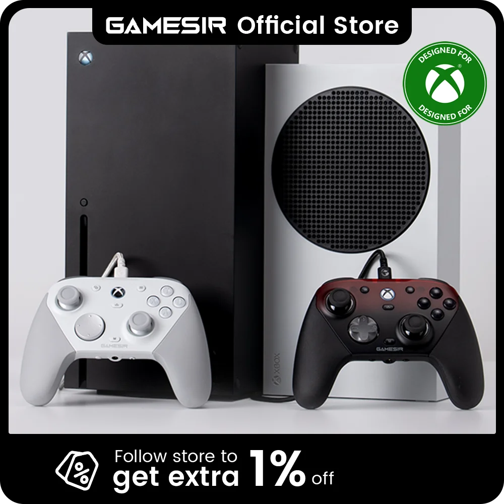 GameSir G7 Pro Xbox Gaming Controller Gamepad con cable para Xbox Series X | S, Xbox One X | S, Steam, PC, Android con base de carga