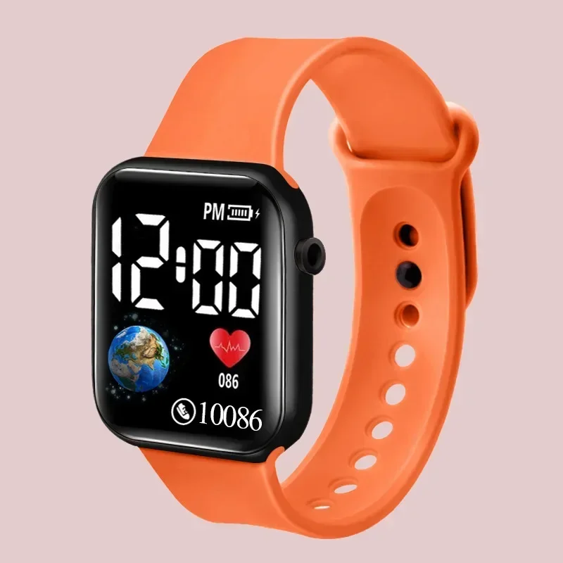 Reloj Digital LED 2024 para niños, Reloj electrónico de moda, Reloj de pulsera informal para niños y niñas, relojes deportivos impermeables, Reloj para Hombre