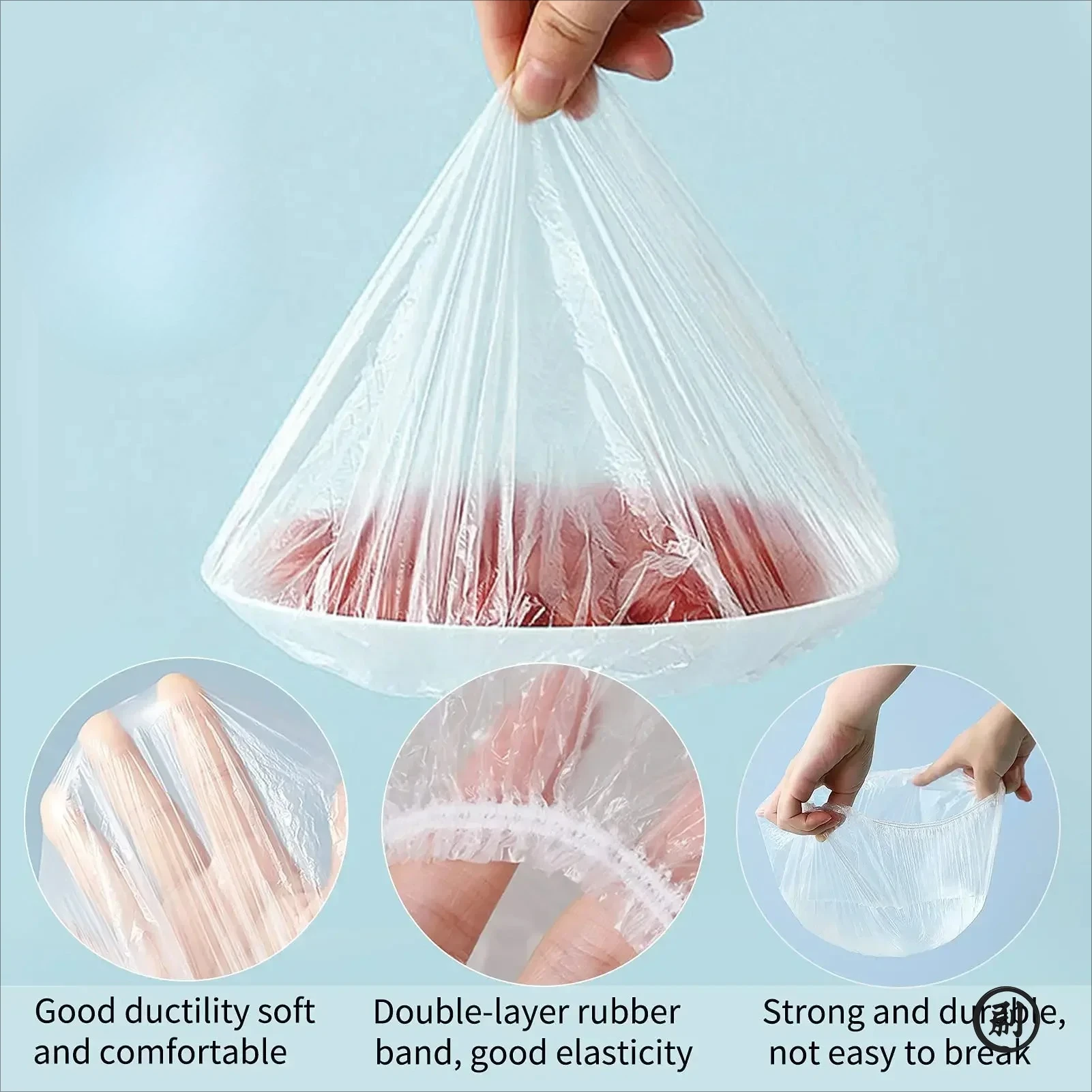 100PCS Disposable Fresh-keeping Bag Food Covers Fruit Storage Packaging Bags Kitchen Fresh Keeping Freshness