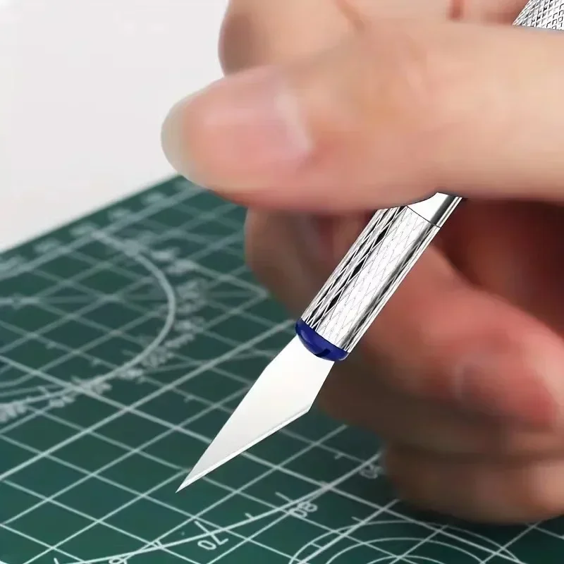 QIANKONG 13 pezzi coltello da intaglio in metallo penna coltello da intaglio in lega di alluminio set di strumenti - perfetto per la creazione di modelli artigianali tagliati in carta