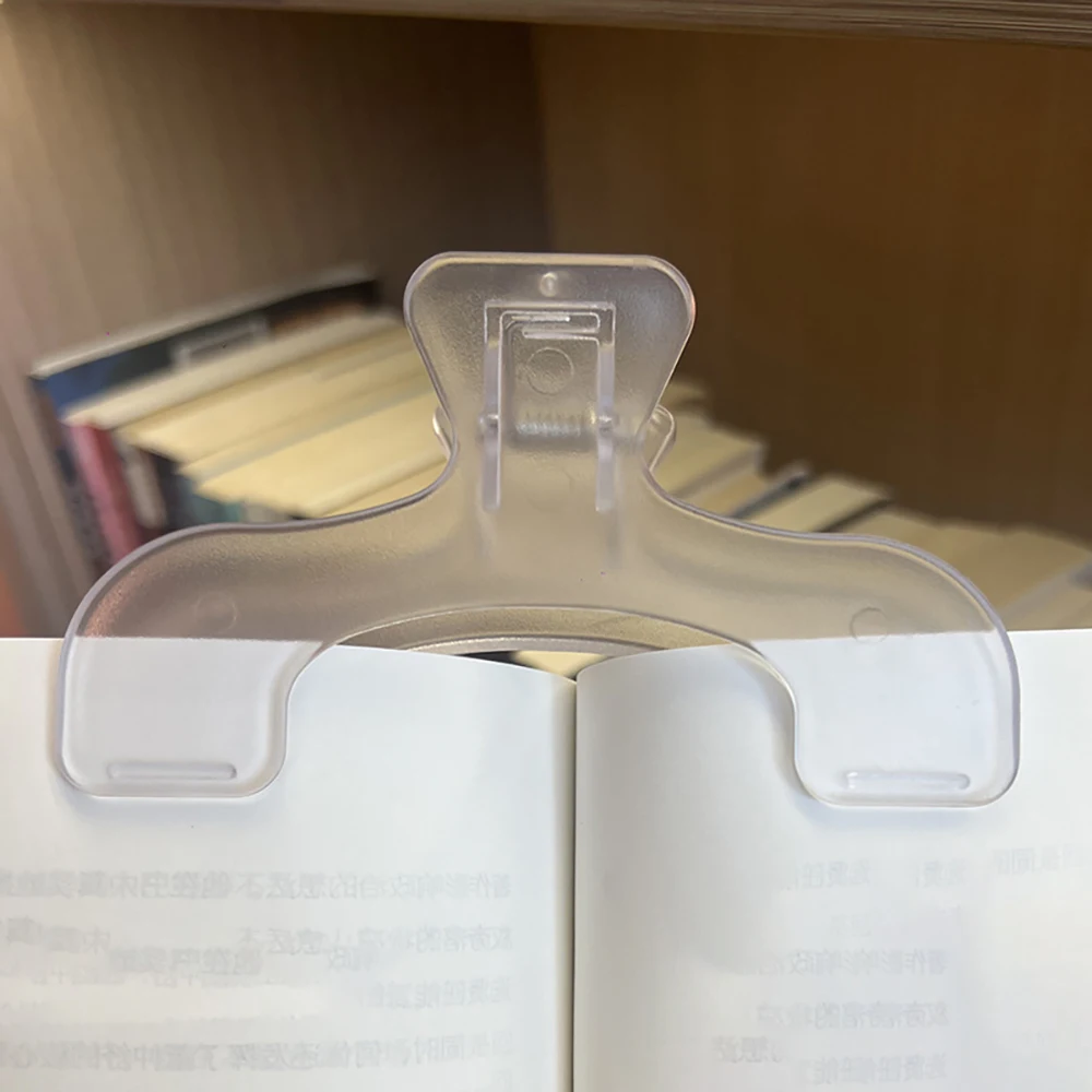 Clip per libri Clip per lettura Accessori da scrivania Kawaii fissati per evitare il girare la pagina Clip per cartelle trasparenti satinate