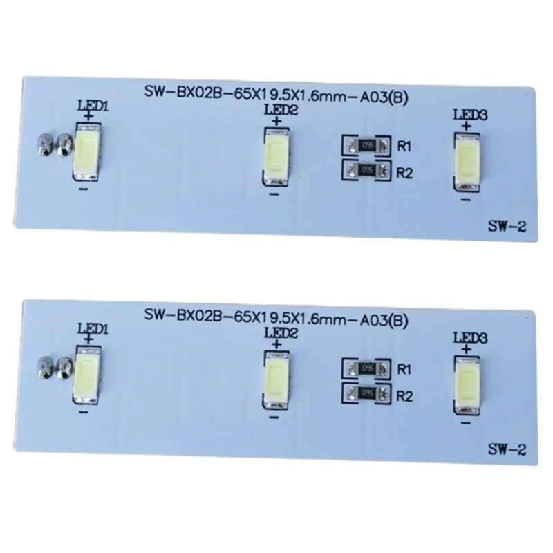 L68A 2 szt. Lampka LED do lodówki Electrolux Części zamienne do zamrażarki ZBE2350HCA Listwa świetlna SW-BX02B Zamienna listwa LED