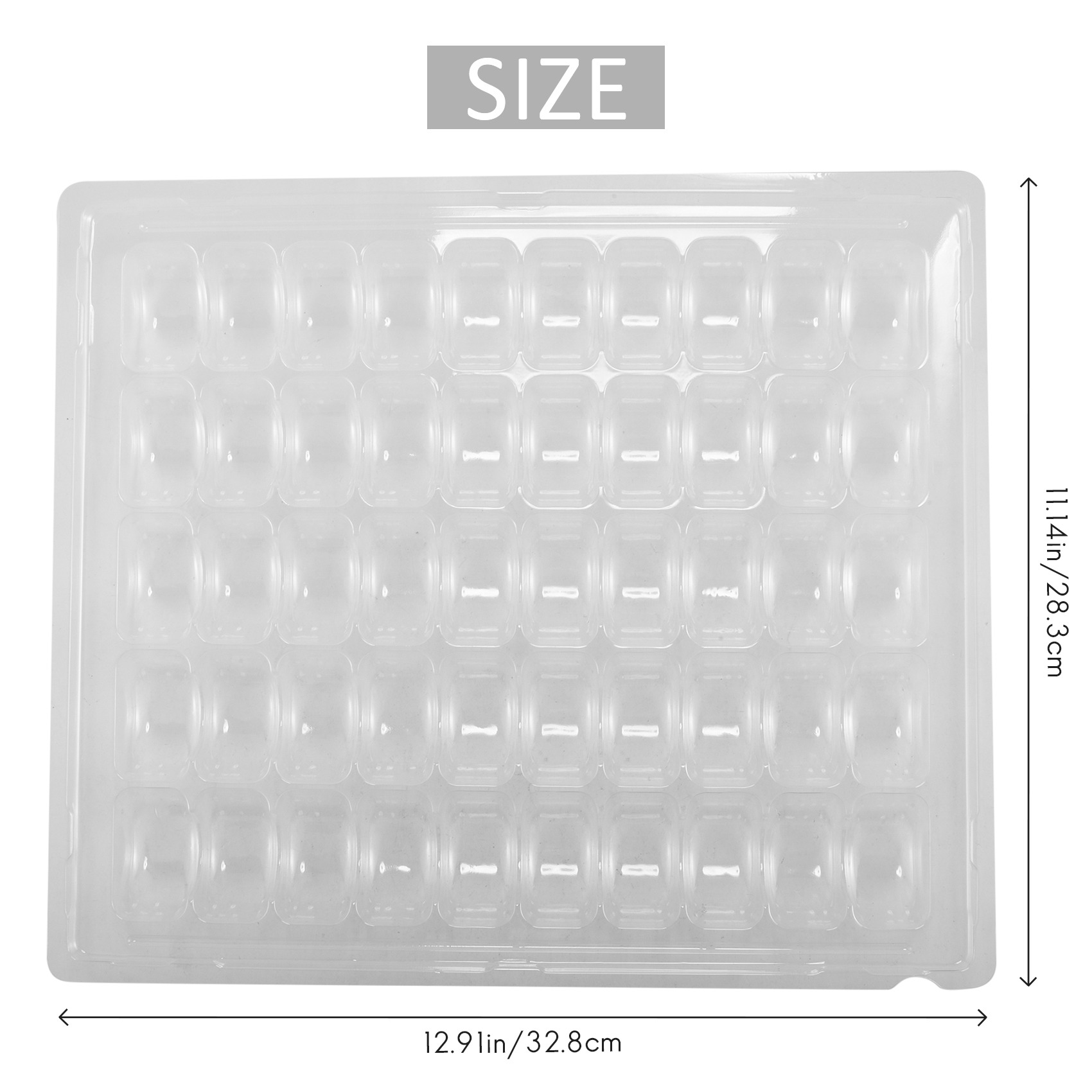 Bandejas de armazenamento de macaron franceses fecháveis PET transparentes - comporta 50 macarons por conjunto - Pacote de 4 conjuntos