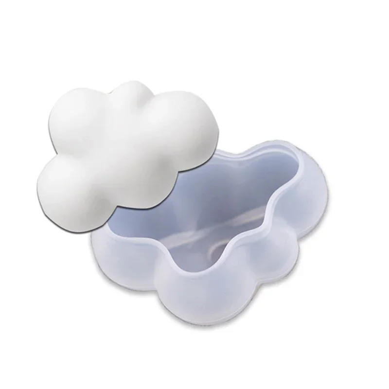 3D Silicone Mold Cloud Shape Chocolate Mousse Fondant Ice Cube Pudding Candy Soap Candle Molds Baking Cake Decoration Tool S/M/L