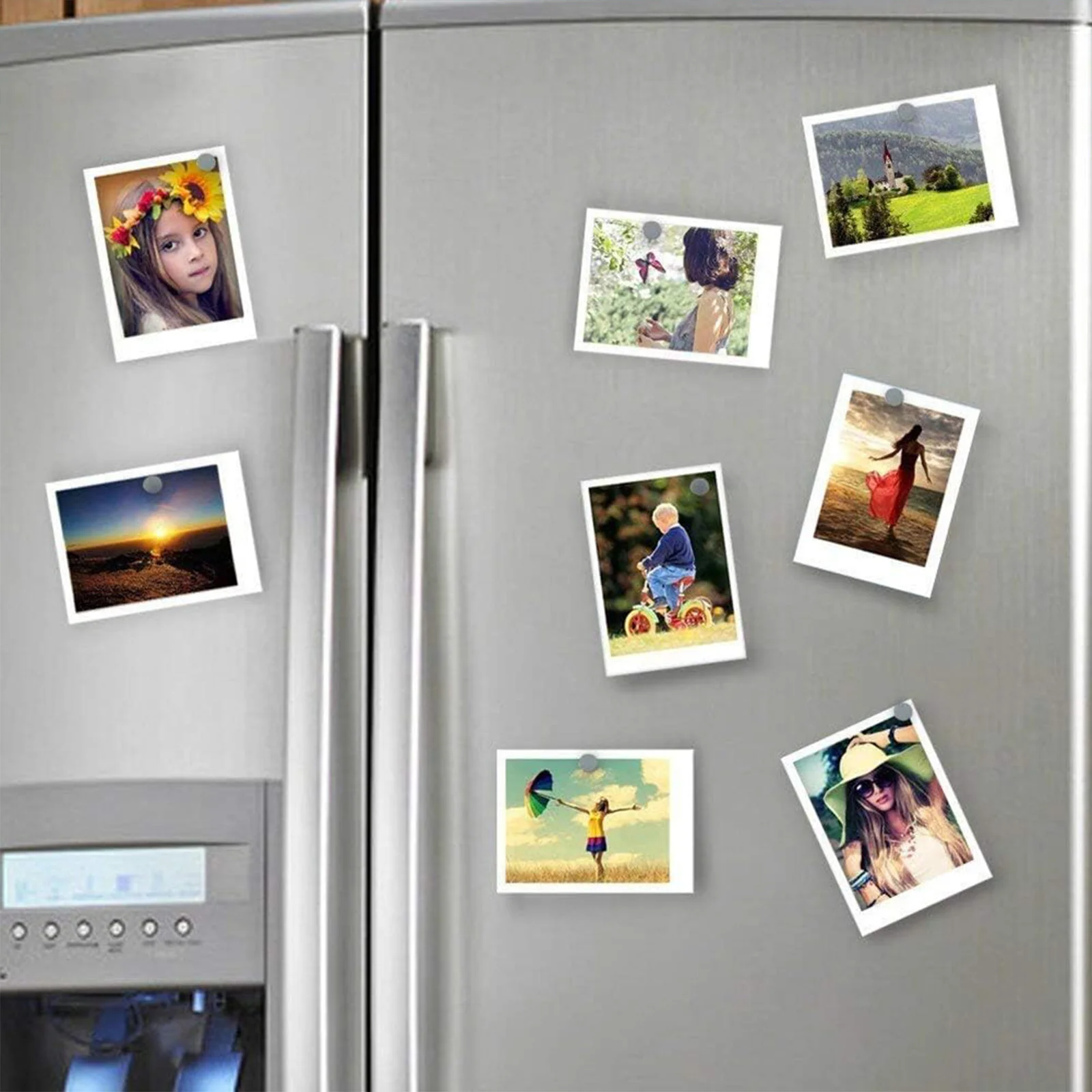 50 ชิ้น 8x1 มม.แม่เหล็กกลมที่แข็งแกร่งสำหรับตู้เย็น, DIY, อาคาร, วิทยาศาสตร์, หัตถกรรม, การศึกษา
