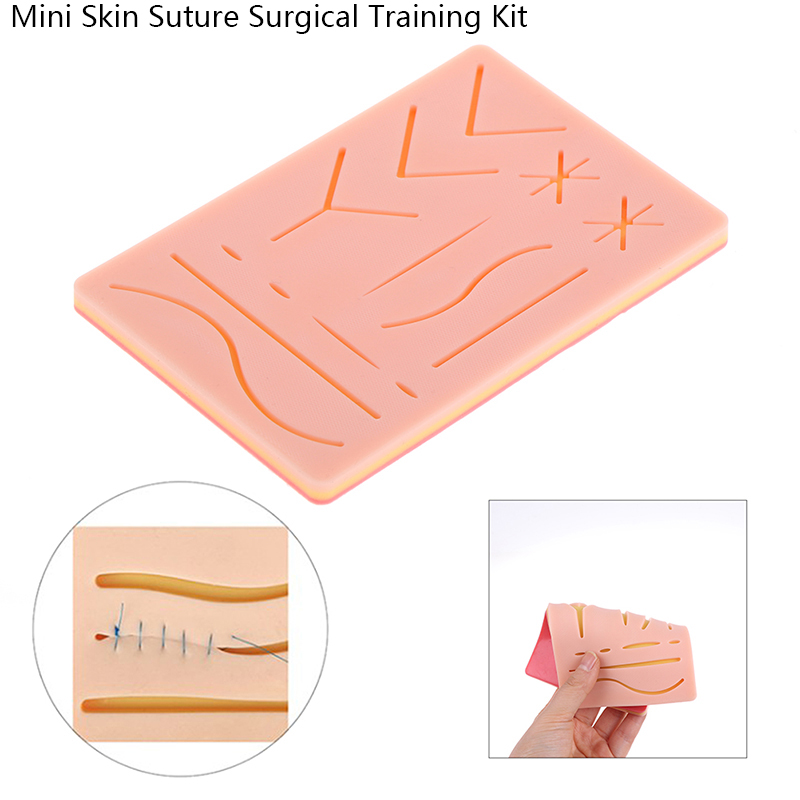 Skin Operate Pad ผ่าตัดเย็บการฝึกอบรมชุด Anatomy Suture Practice Kit การบาดเจ็บอุปกรณ์เสริมสําหรับนักศึกษาแพทย์