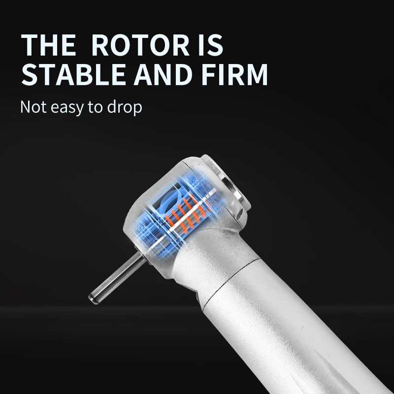 LED Handpiece ทันตกรรมแสงหมุนสูงมือชิ้นปากกาความเร็วสูง 3 สเปรย์น้ําทันตกรรม PUSH ปุ่มสแตนเลส