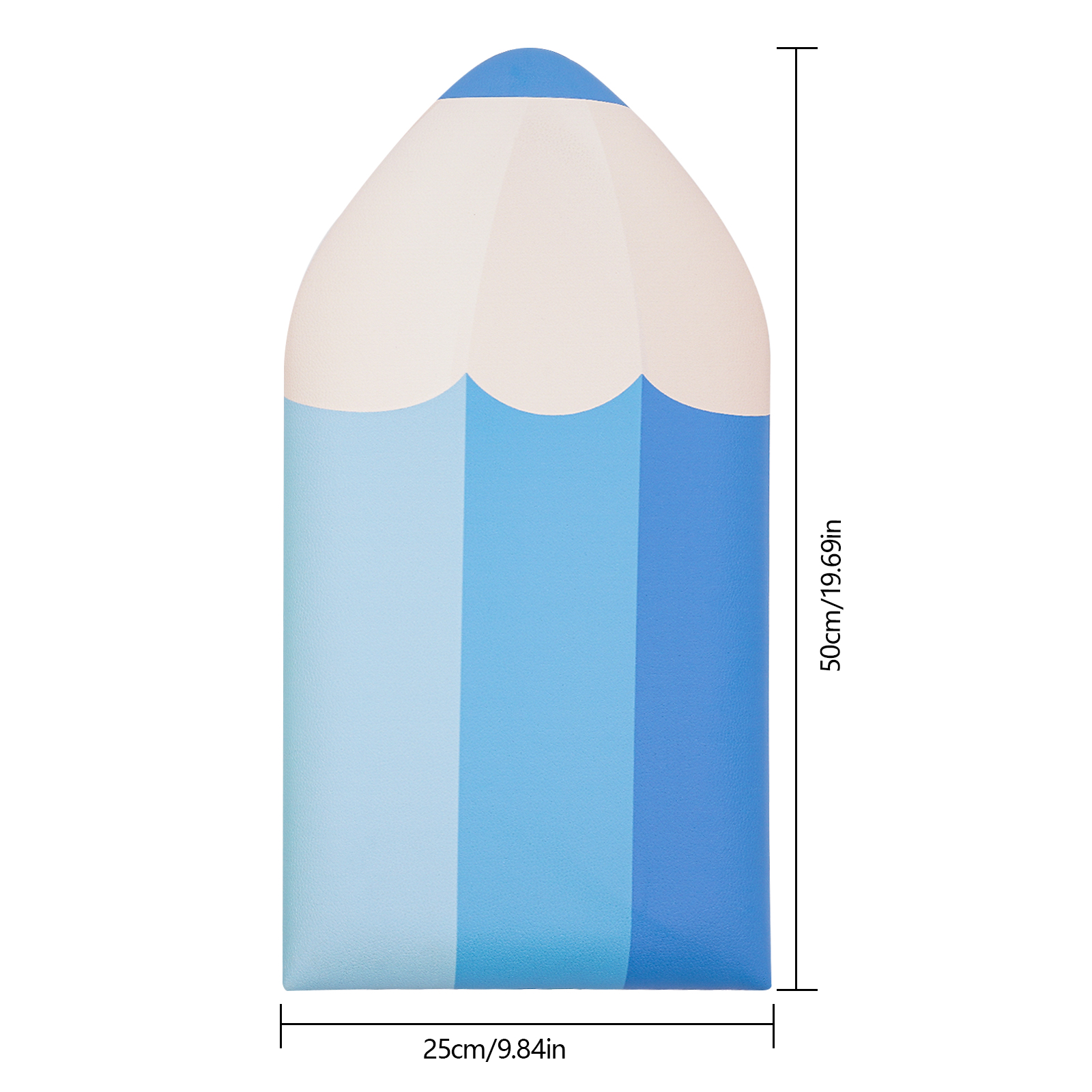 6 Pcs 3D Pencil-Shaped Wall Padding, Bright Colors, Decorative, Wall Mounted Protection Mats for Playrooms