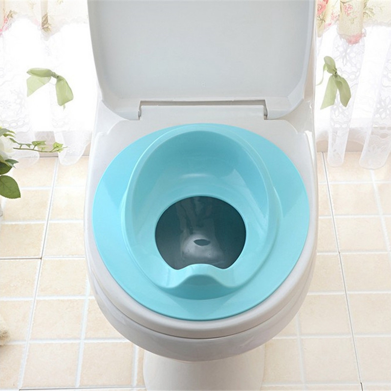 Baby Toilette Töpfchen Trainings sitz Kinder Töpfchen Sitzpolster rutsch feste Spritz schutz Baby Töpfchen Kissen blau