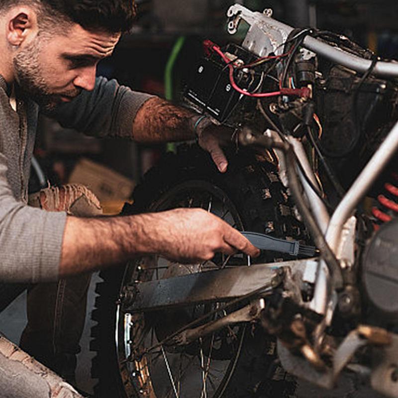 Cepillo de cadena, lavadora de cadena, cepillo para motocicleta y bicicleta, limpiador de cadena, cepillo depurador de cadena de bicicleta para Simple y práctico