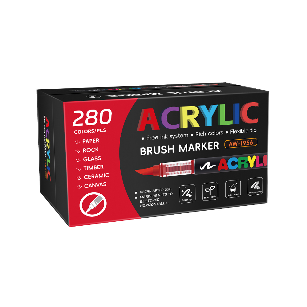 120/168/240/280 Colors Art Markers Large Color Systems Soft Brush Tip For Beginners For Painting DIY Stone Art School Supplies