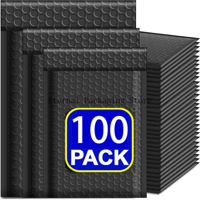 100 pçs bolha preta envio embalagem envelope mailing envelopes mailer envelope para envio auto selo bolha mailer embalagem