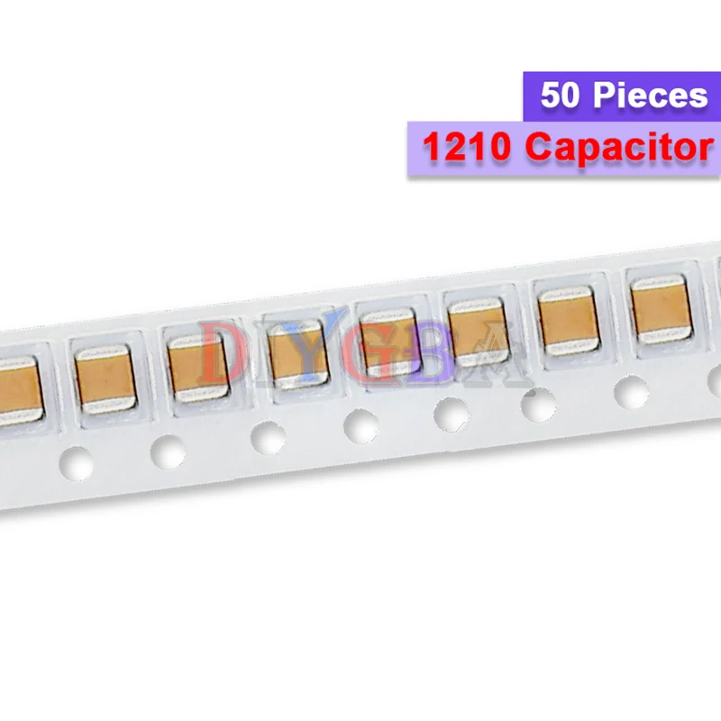Брендовый желтый пленочный конденсатор DIYGBA, тип SMD, фиксированная структура