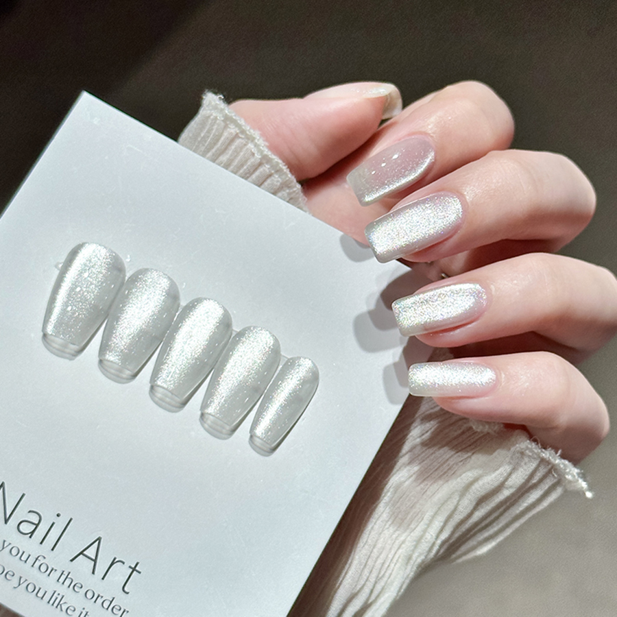 1 pz 10ml specchio Glitter olografico porcellana bianco Cat Eye Gel Polish magnetico effetto galattico smalto per unghie Gel Soak Off UV LED