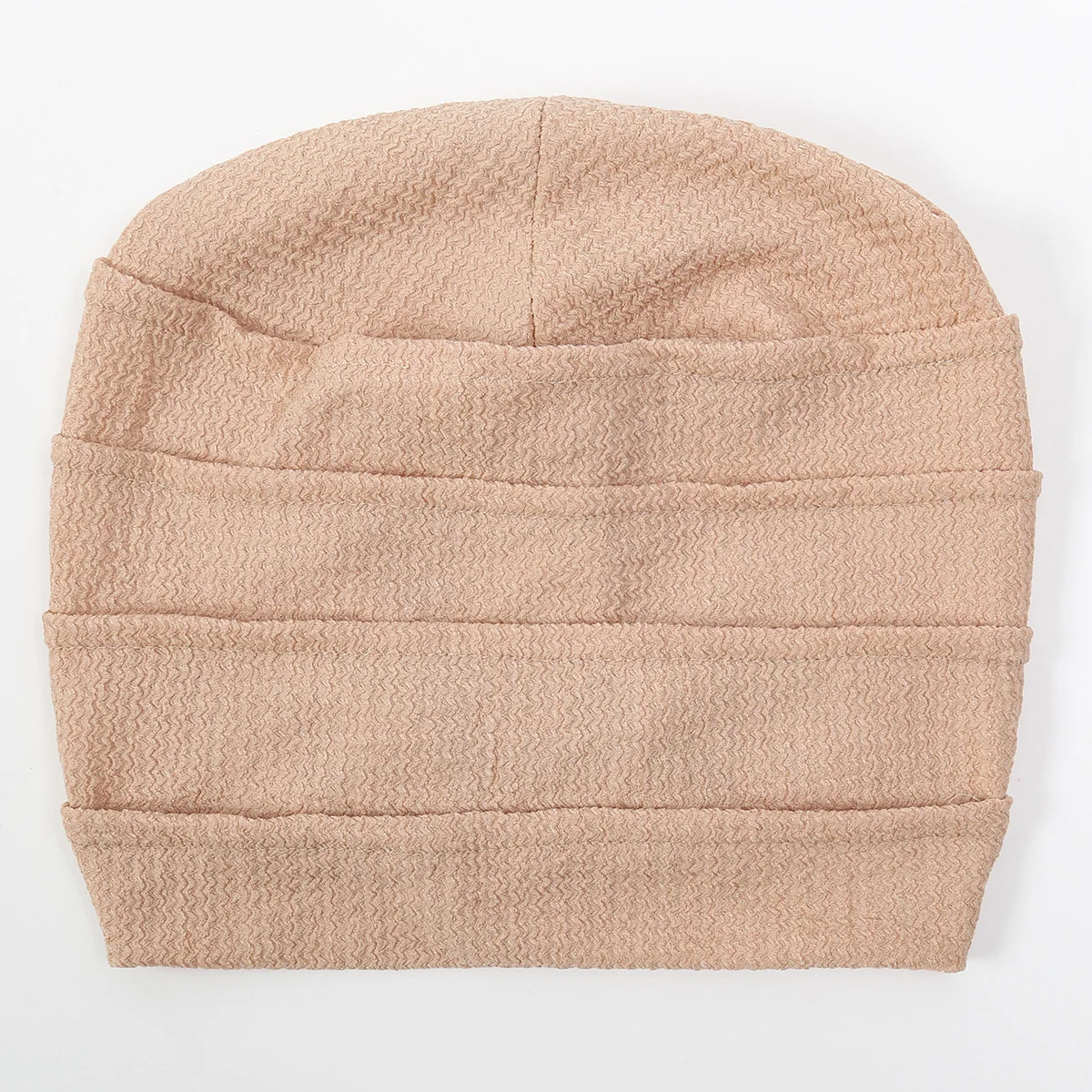 Moda crinkle feminino cor sólida hijab turbante macio elástico indiano bonnet cabeça envoltório lenço quimioterapia boné