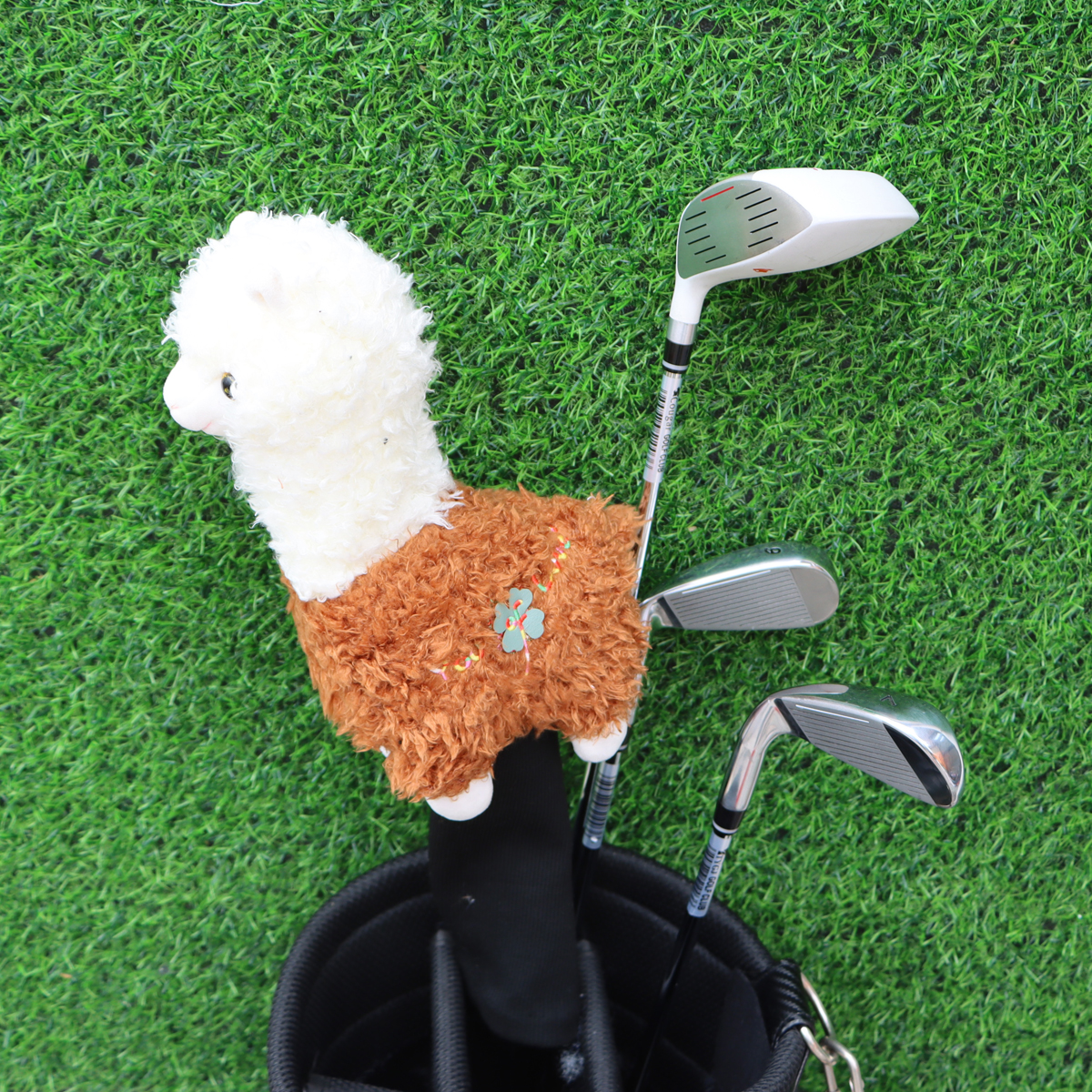 Cute Alpaca Golf Putter Head Covers Blade Club Headcover Golf Protector Cover Fits Blade Putters for Men Women