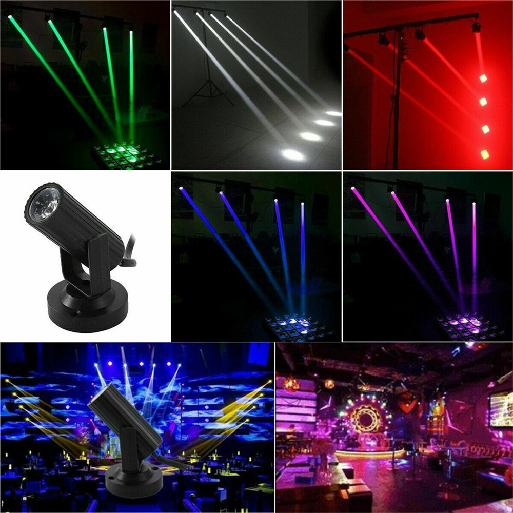 LED-Bühnenscheinwerfer, leicht, tragbar, winkelverstellbar, Lampe, Party, Tanzfläche, RGB, 360-Grad-Disco, DJ, Bar, Ktv-Lichteffekt