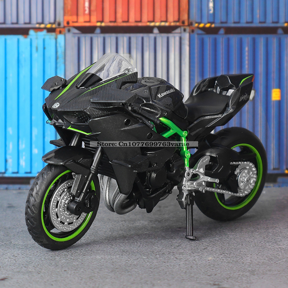 MSZ 1:18 Kawasaki Ninja H2R GSX-R1000 YAMAHA YZF-R1 Classic Motorcycle Static Model Alloy Die Casting Car Toy Gifts