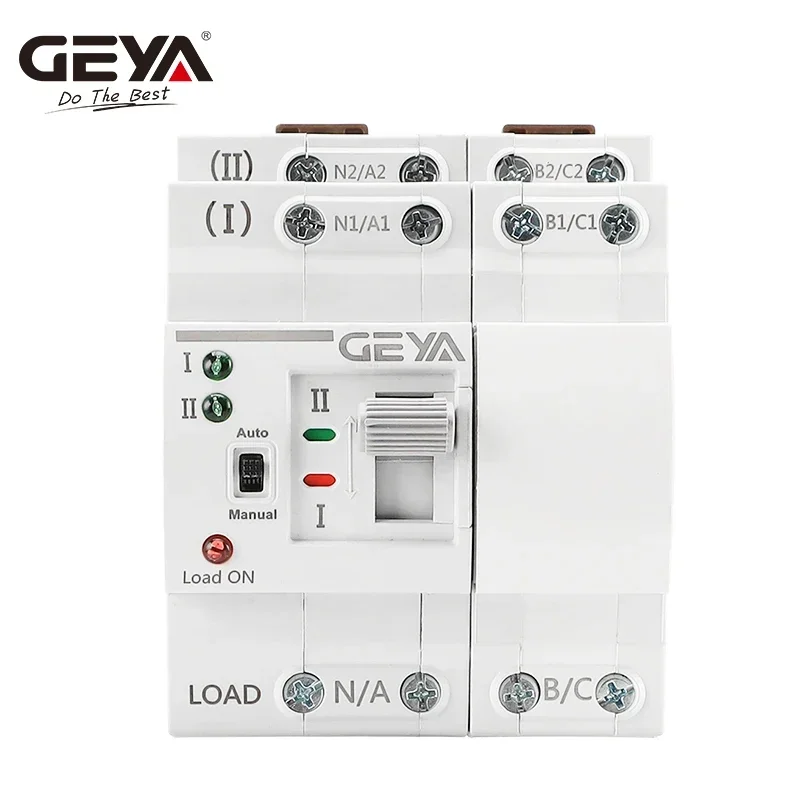 GEYA G2R Din Rail Mini ATS Automatic Transfer Switch Electrical Selector Switches Dual Power Switch Din Rail 2P 4P 110V 220V
