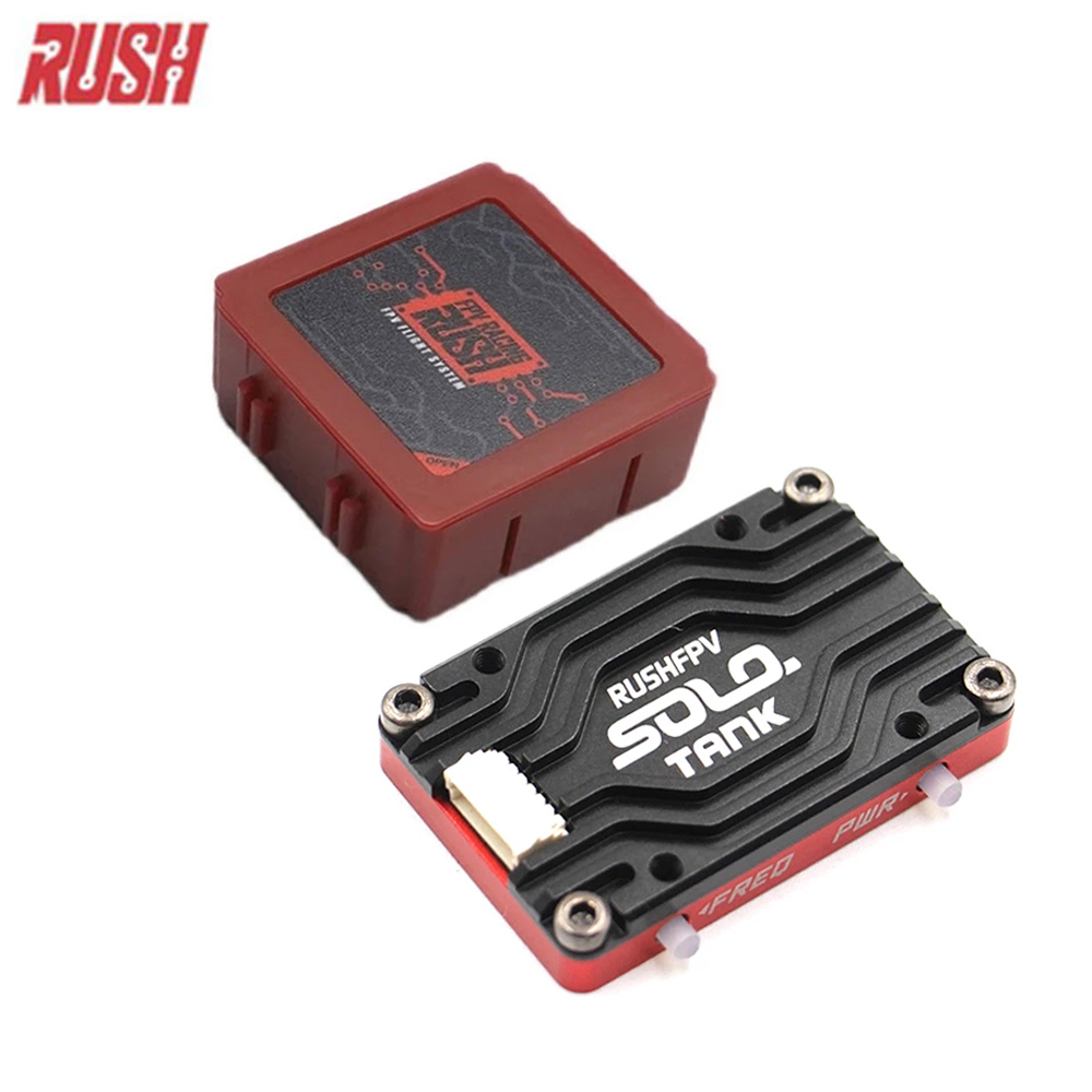 RUSHFPV RUSH TANK SOLO 5,8G VTX Video Sender CNC Shell 48CH 1,6 W High Power Gebaut-in Mikrofon für RC FPV Racing Drone