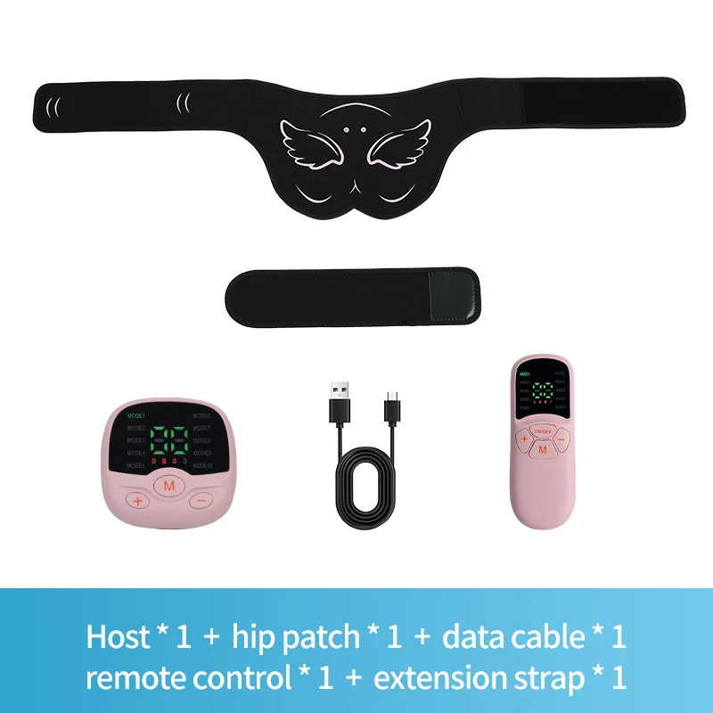 電気 EMS ヒップトレーナー臀部筋肉刺激装置リモコン付き 10 モード 30 トレーニングレベルフィットネスマッサージャー痩身