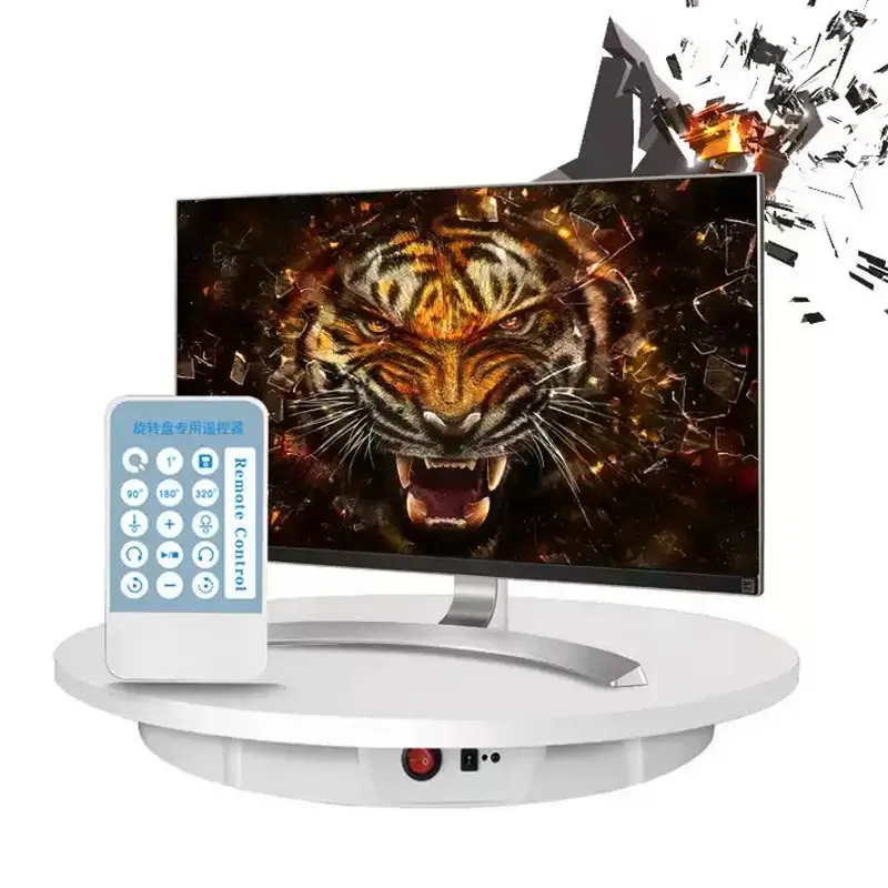 22-60CM Remote Control Electric Rotary Turntable Heavy Load Rotating Exhibition Display Stand Base for 3D Scanning Photography