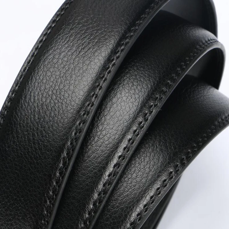 Cintos de fivela automática masculina sem fivela 3.5cm cinto corpo sem fivela de alta qualidade masculino pulseira de couro do plutônio jeans cinto largo