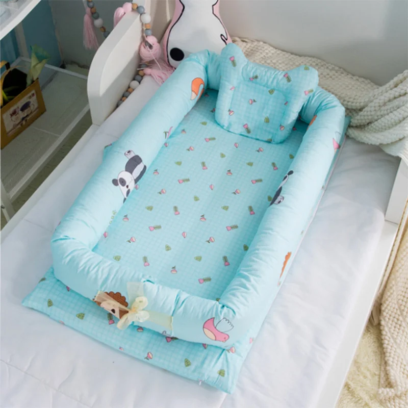 แบบพกพาพับทารก Nest Travel Crib ทารกแรกเกิดเตียง Sleep Nest ทารก Cradle Bed Cuna หลอดเด็ก Nest เด็ก Dropshipping 90*50ซม.