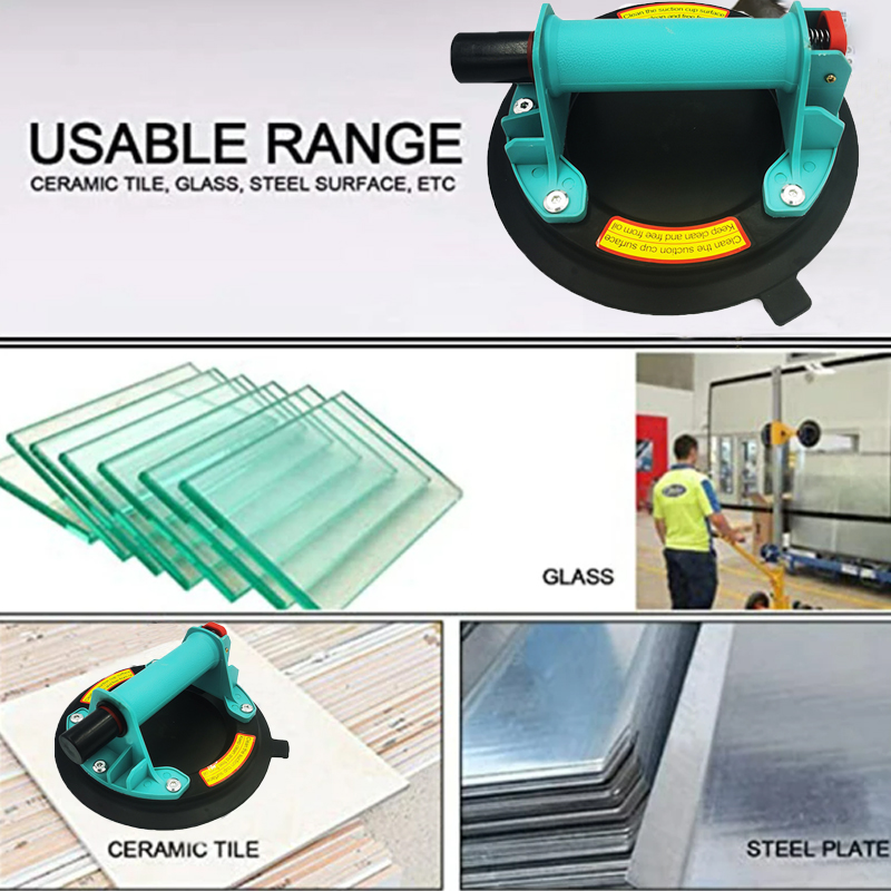 NEUER 8-Zoll-Vakuum-Saugnapf 220 kg Tragekapazität Hochleistungs-Glas-Saugnapf-Heber für manuelles Heben von Granitfliesen und Glas