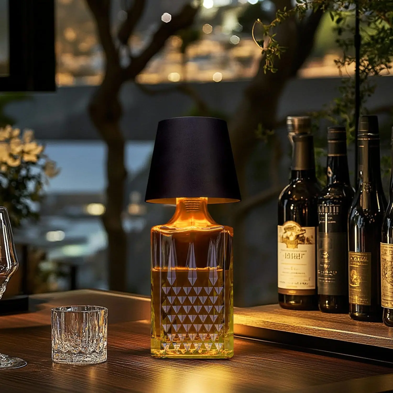 New Wine Bottle LED Lamp Desktop Decoration Lamp 3 Colors Touch table Lamp for Bar Wine Bottles Decor Desk Lights