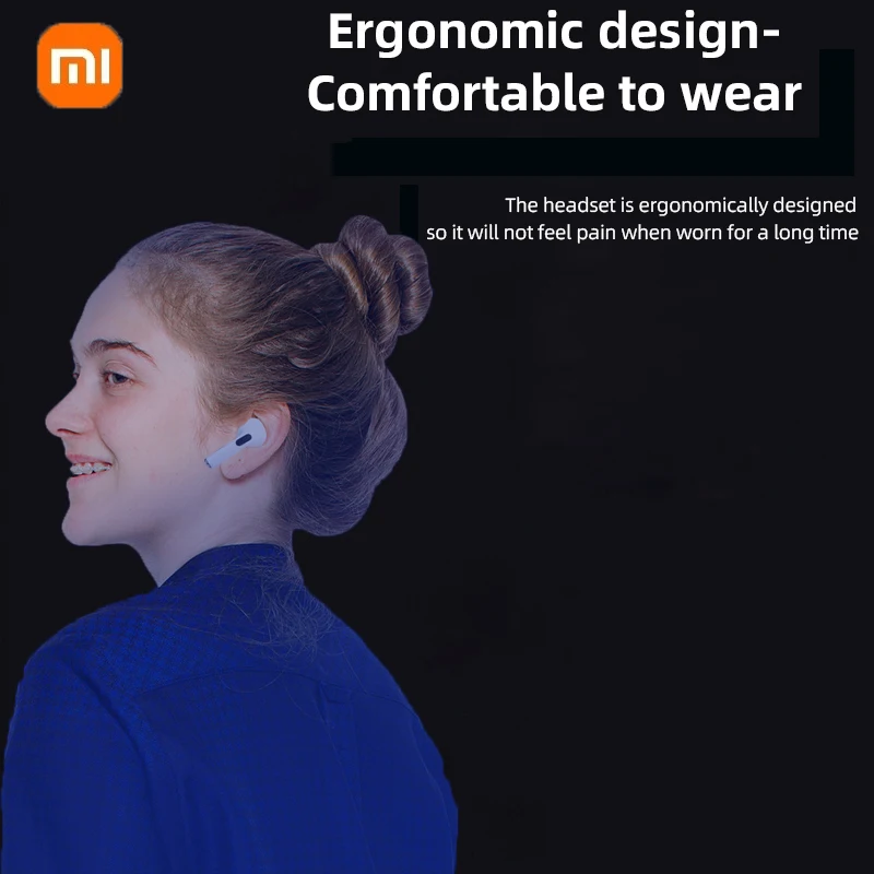 Xiaomi słuchawki bezprzewodowe, douszne, radio HiFi, Bluetooth, redukcja szumów, zestaw słuchawkowy do gier sportowych.