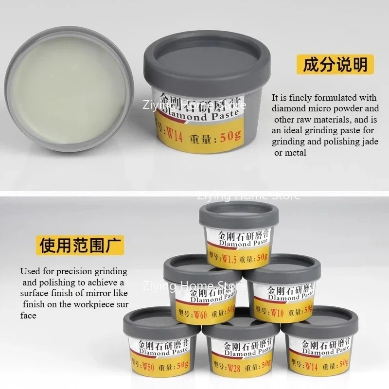 1 PC Diamond PASTE กระจกขัด Lapping เข็มฉีดยา W0.25-60 ไมครอนแก้วหยกเครื่องประดับโลหะ Buffing เครื่องมือขัดใหม่