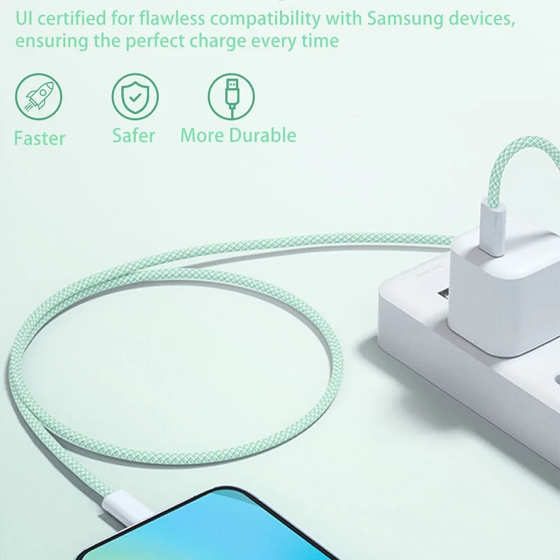 PD 60 W Typ C zu Typ C Farbe Kabel Für iphone 15 15pro Schnelle Lade Für Xiaomi Samsung Huawei Typ C Weben Kabel 1M 2M 3M