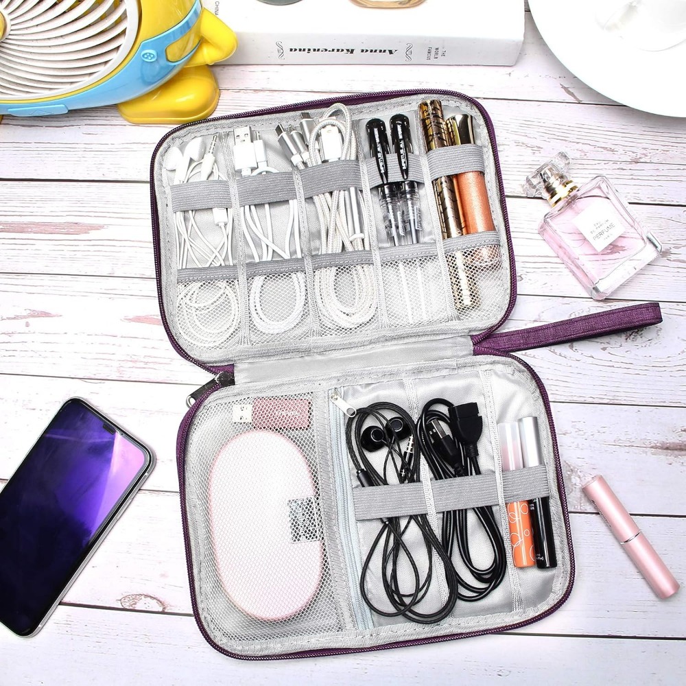 Borsa per Organizer per elettronica da viaggio Organizer per cavi portatile custodia per accessori elettronici custodia per caricabatterie per telefono borse portaoggetti
