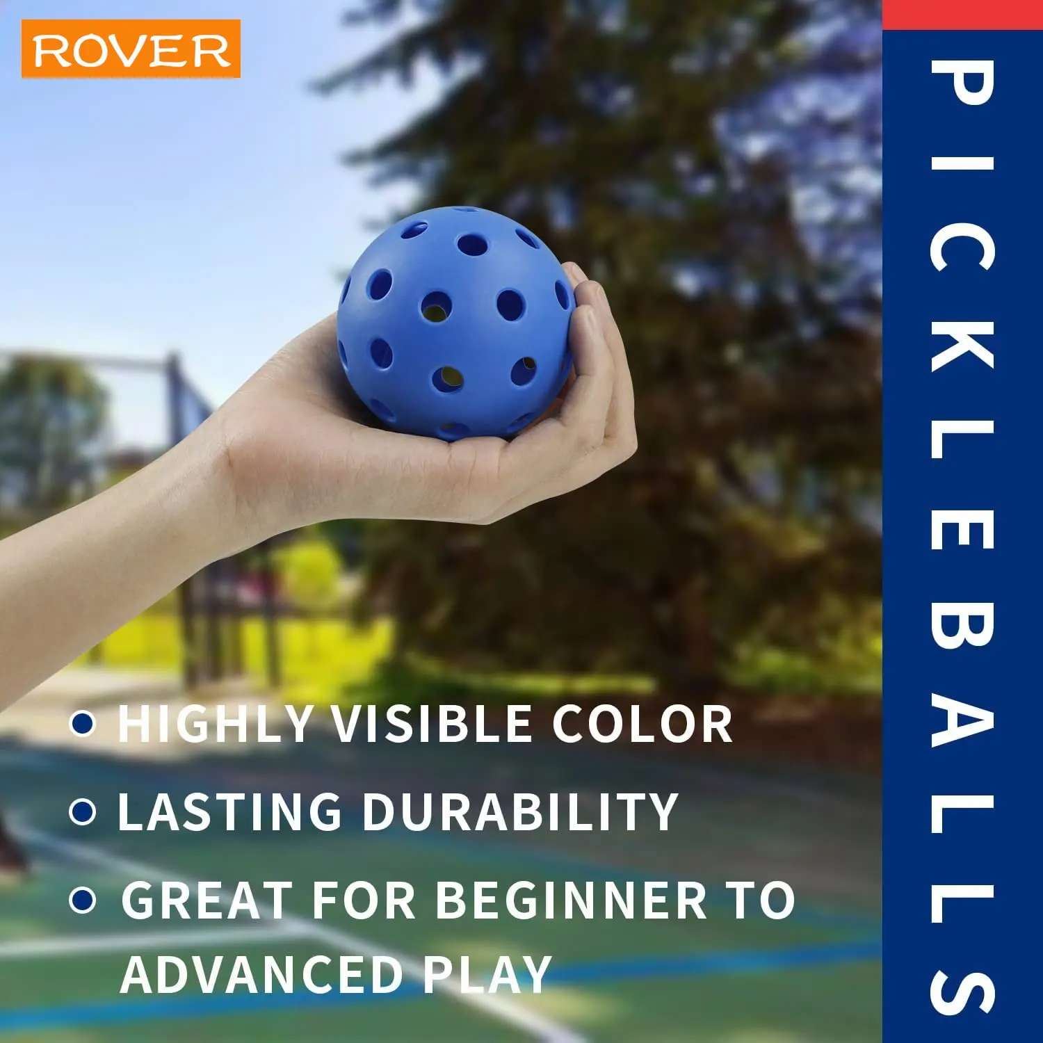 Pickleball 74 มม.ทนทาน 40 หลุมกลางแจ้ง 6/12/24Pcs Pickleballs 26g กลางแจ้งสําหรับการแข่งขัน Pickleball แพ็ค Pickleballs