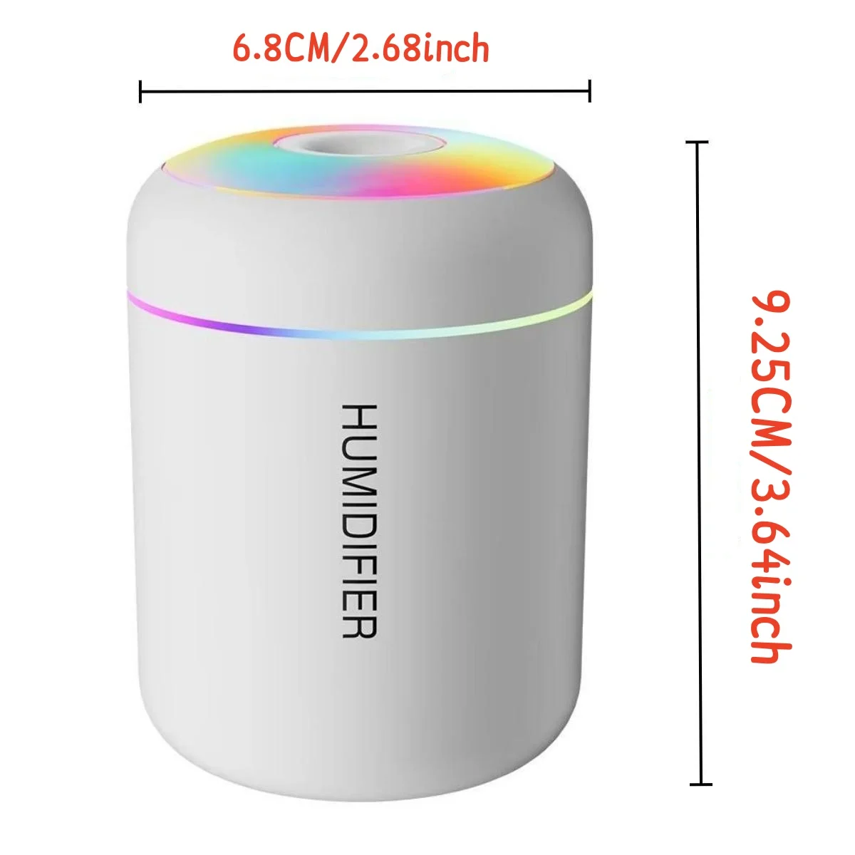 180ML 미니 공기 가습기 USB 전기 아로마 디퓨저 에센셜 오일 정수기 아로마 테라피 안개 제조기 조명 자동차 홈 침실