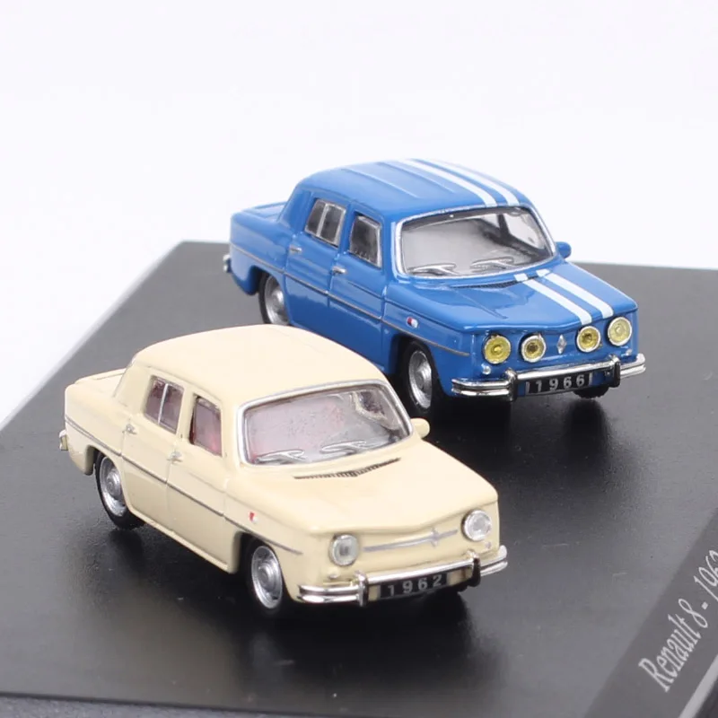 Масштаб 1/87, универсальные хобби, крошечные модели автомобиля Renault 8, Gordini, литье под давлением и игрушечный транспорт, акриловая коробка, металлические миниатюры
