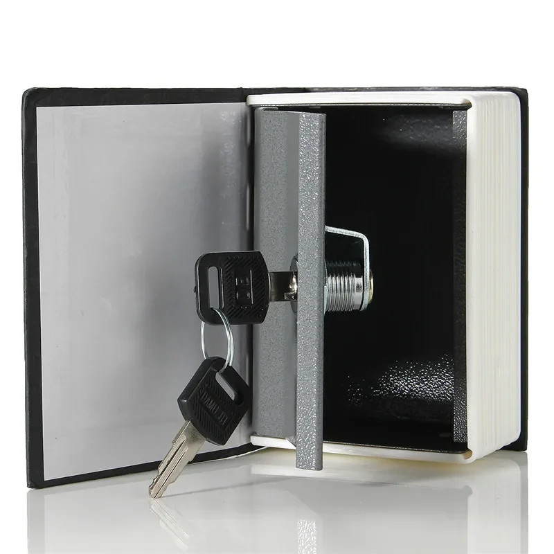 Home Storage ปลอดภัยกล่องหนังสือพจนานุกรม Bank เงินสดเครื่องประดับ Hidden Secret Security Locker 2 ปุ่มล็อค Drop Shipping