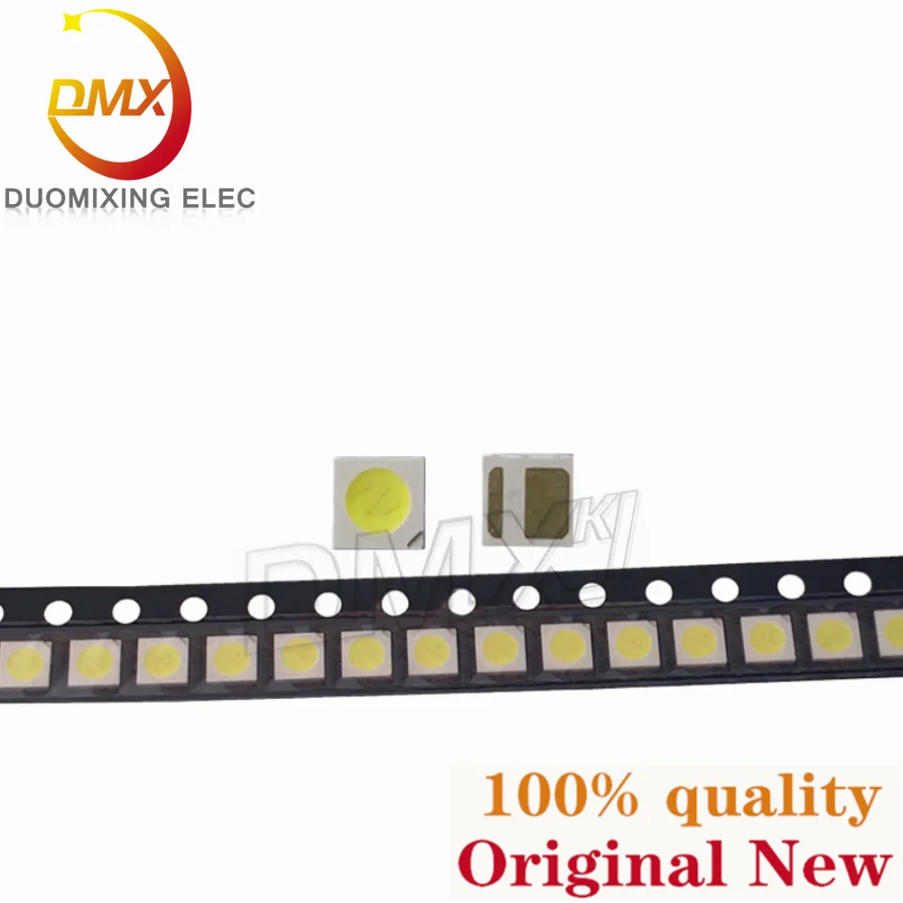 100-1000PCS/Lot LCD High quality TV backlight LED lamp bead 3030 3V 2W 6V light emitting surface 2.1 cold white dual chip