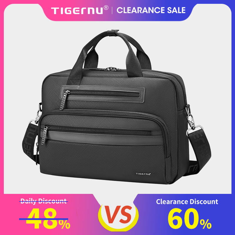 Tigernu Valigetta Borse da uomo Borsa per laptop Borsa da 12-14 pollici Casual Valigetta vintage Borsa per laptop Borse per Business Connect Series