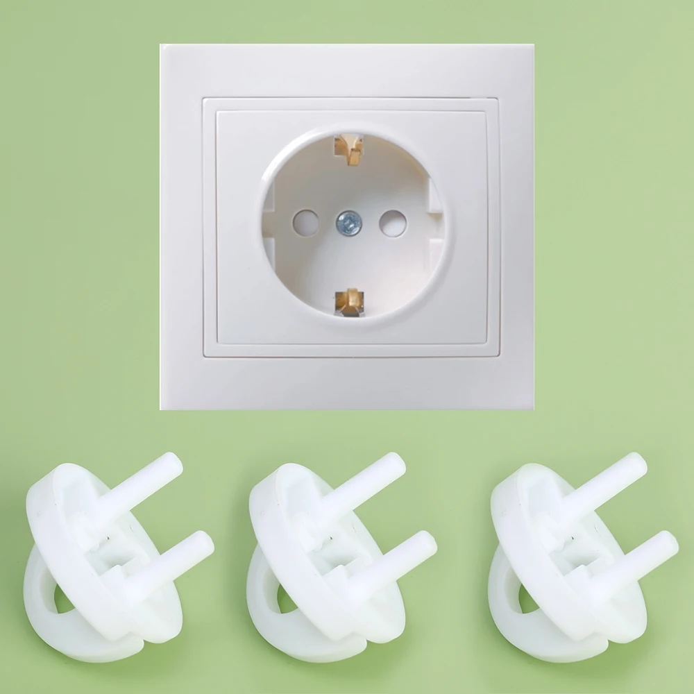 Cubierta de toma de corriente de seguridad para niños, Protector de enchufes antishock eléctricos, cuidado del bebé, protección de enchufe segura