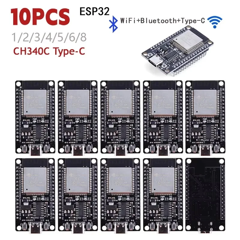 1-10 szt. Płytka rozwojowa ESP32-32 ESP32-S WiFi+Bluetooth kompatybilna z TYPE-C ESP32 30Pin ESP32 Nodemcu Moduł rozwojowy