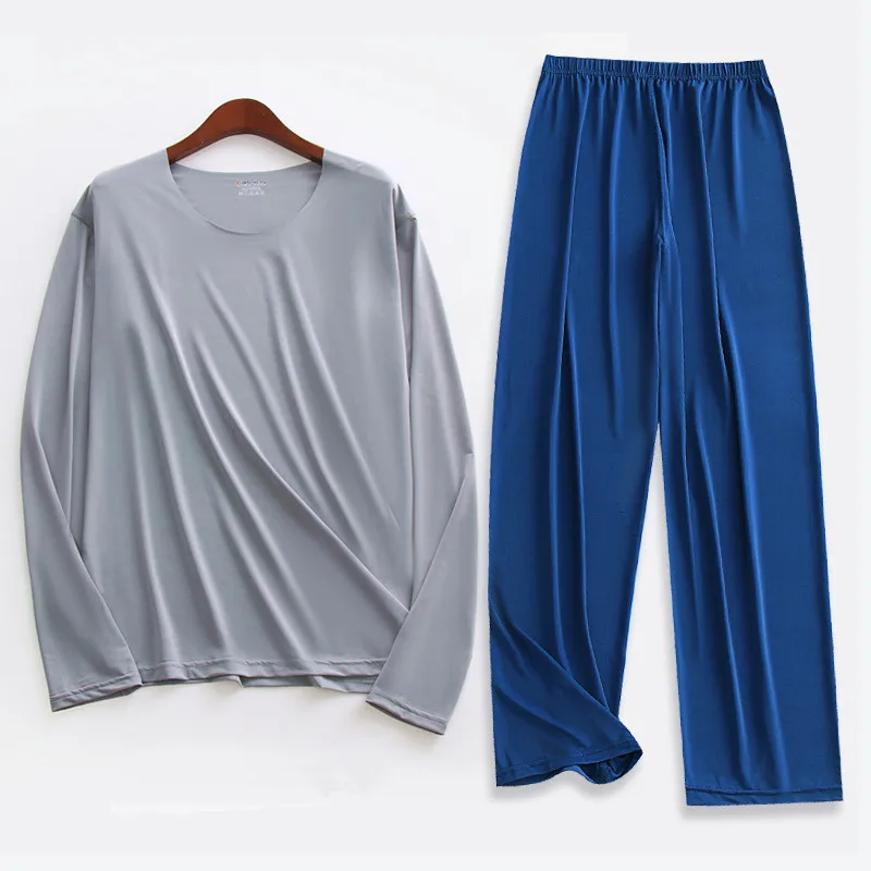 L-5XL Pyjamas Homme Plus Größe Männer Pyjamas Set Neue Frühling Sommer Hause Kleidung Herbst Nachtwäsche Mann Nachtwäsche Pijamas De Hombre