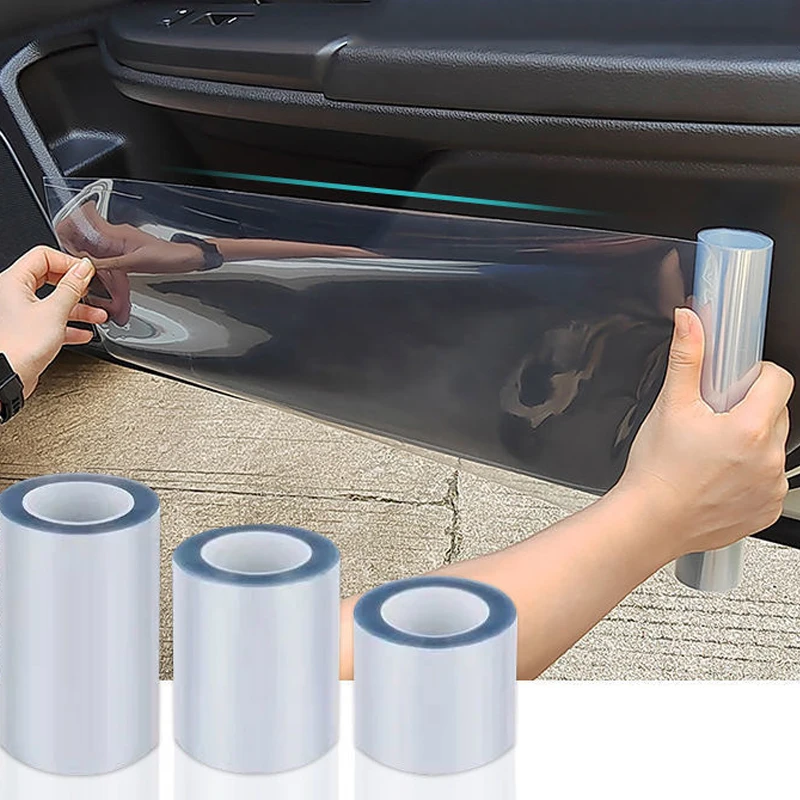 Película protectora de piel de rinoceronte para coche, protección de pintura para puerta de entrada, película Invisible transparente para revestimiento de coche, película protectora de pintura para coche