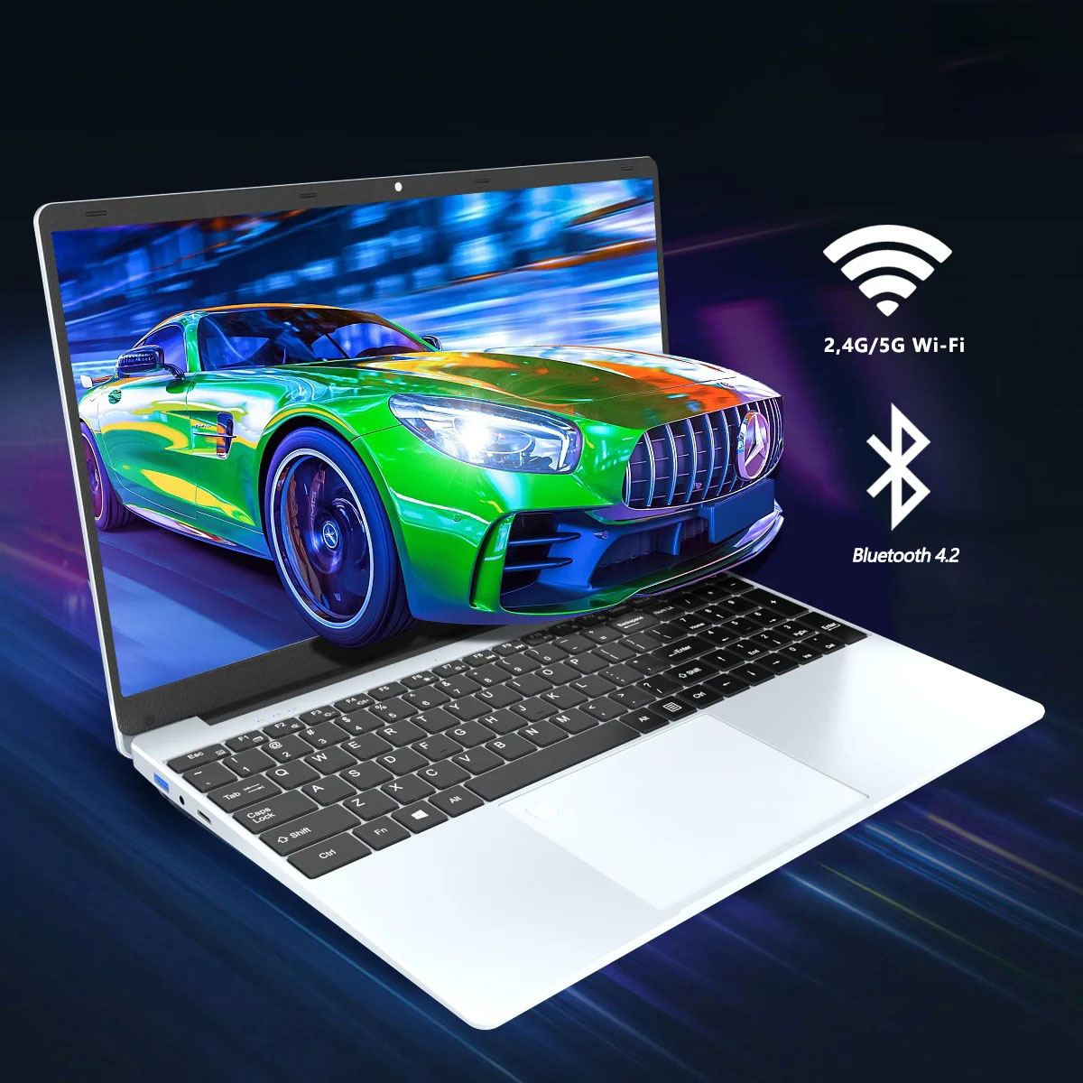 Laptop Intel N5095 15.6 Inch 32GB RAM 2TB SSD DDR4 Windows 11 Fingerprint Unlock Backlit Keypad HD Camera BT4.2 Computer PC