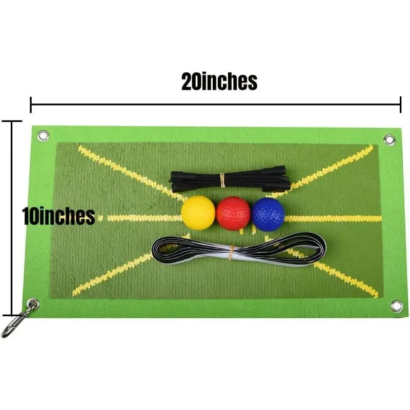 Accesorios para principiantes de entrenamiento de Golf para detección de Swing, pelota de bateo, almohadillas direccionales para camino, almohadillas de práctica, herramienta de ayuda para entrenamiento, estera