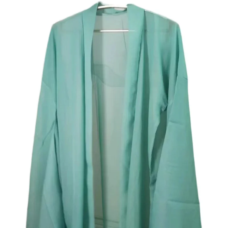 Traditioneller Hanfu-Mantel für Erwachsene, Chiffon-Strickjacke, Umhang, chinesisches Ancinet-Fee-Kostüm, große Ärmelbluse, Volkstanzkleidung